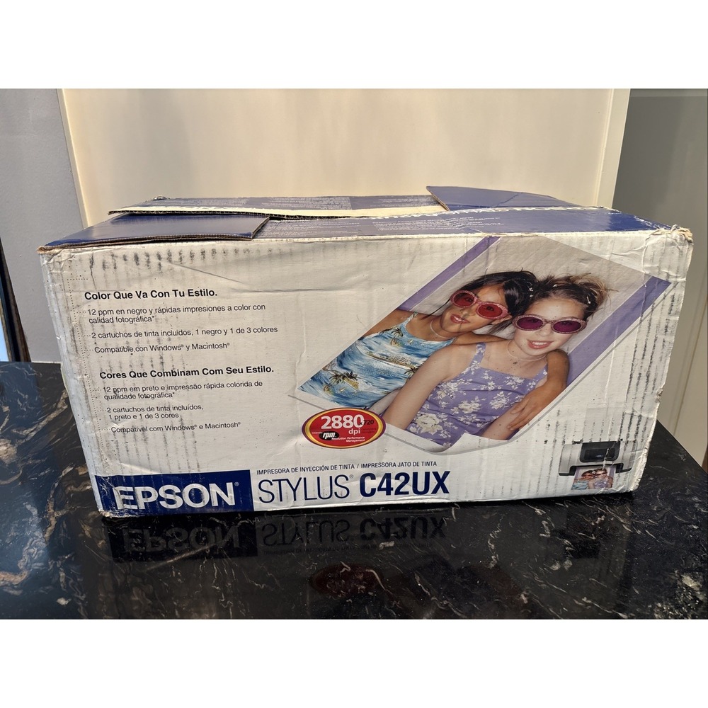 Epson Stylus C42UX Standard Inkjet Printer Original Package
